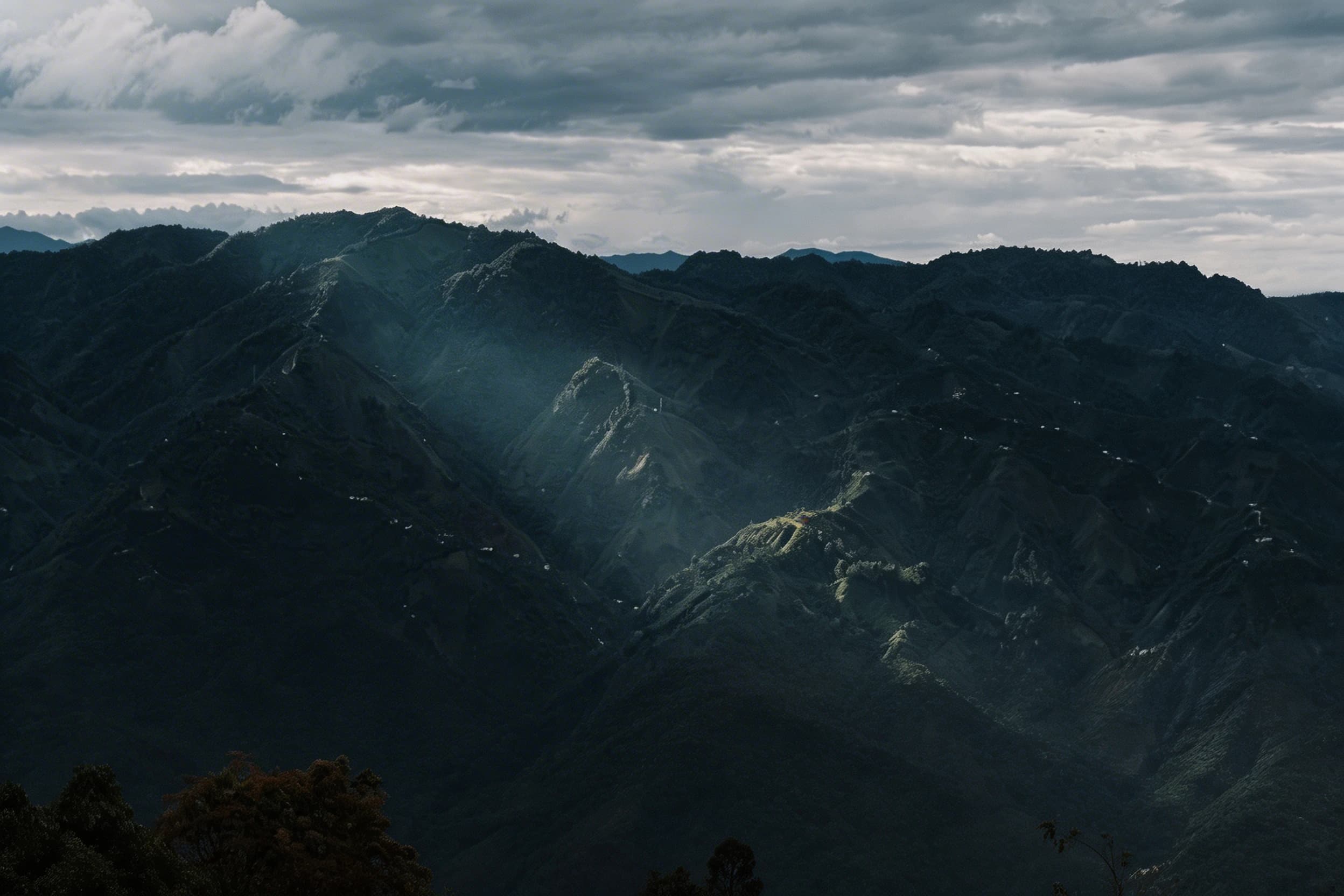 Coffee slopes above Timaná, Huila
